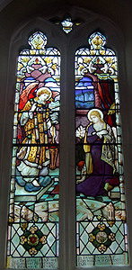 The second window from the east in the north aisle north wall June 2012